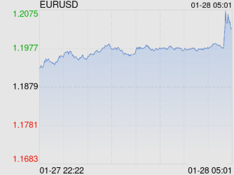 01月28日 欧元兑美元突破1.2028 折算100欧元兑836.6300人民币